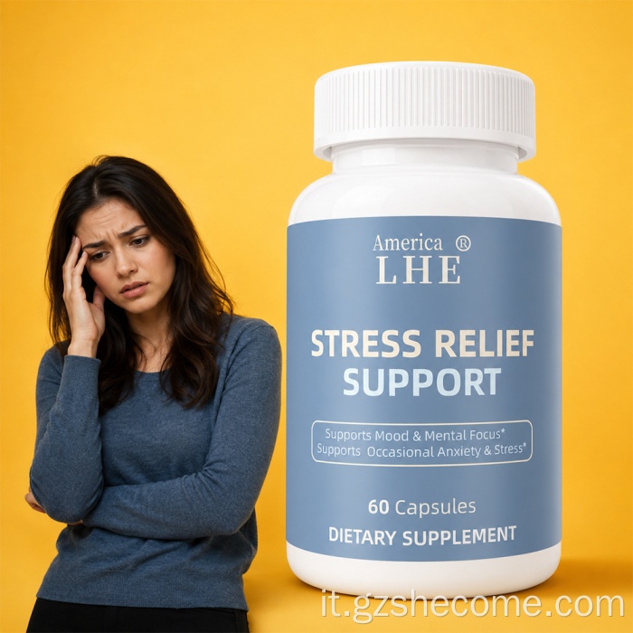 Capsule di supporto per il miglioramento dello stress Supporto per il rilassamento e la calma
